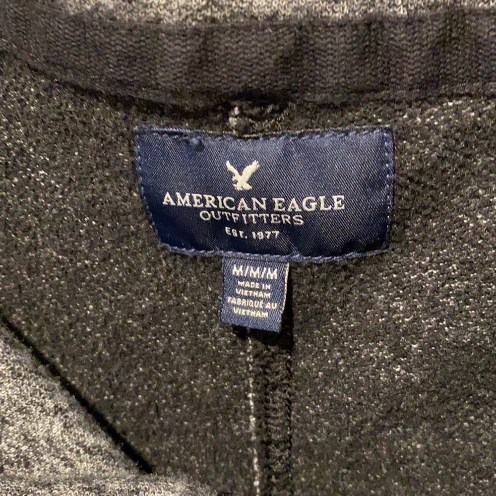 American Eagle Bomber Style Full Zip Sweatshirt - Picture 6 of 11